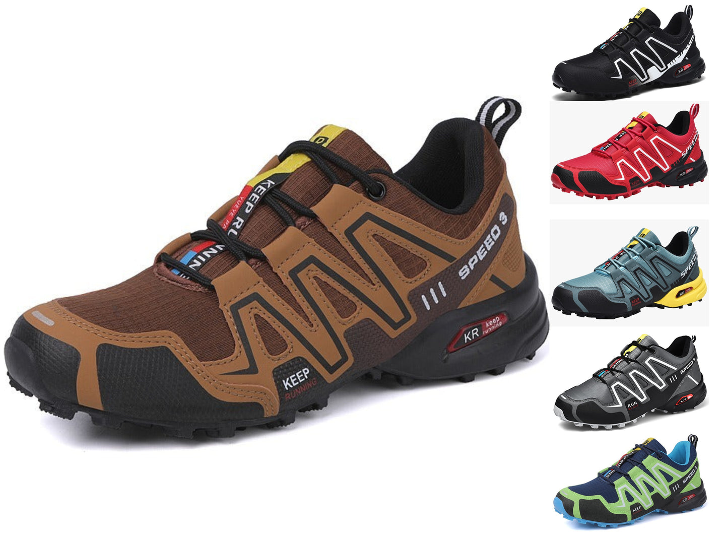 Men's Solo Training Shoes Outdoor Hiking Trainers Gym Sports Shoes Running Sneaker | 9-1