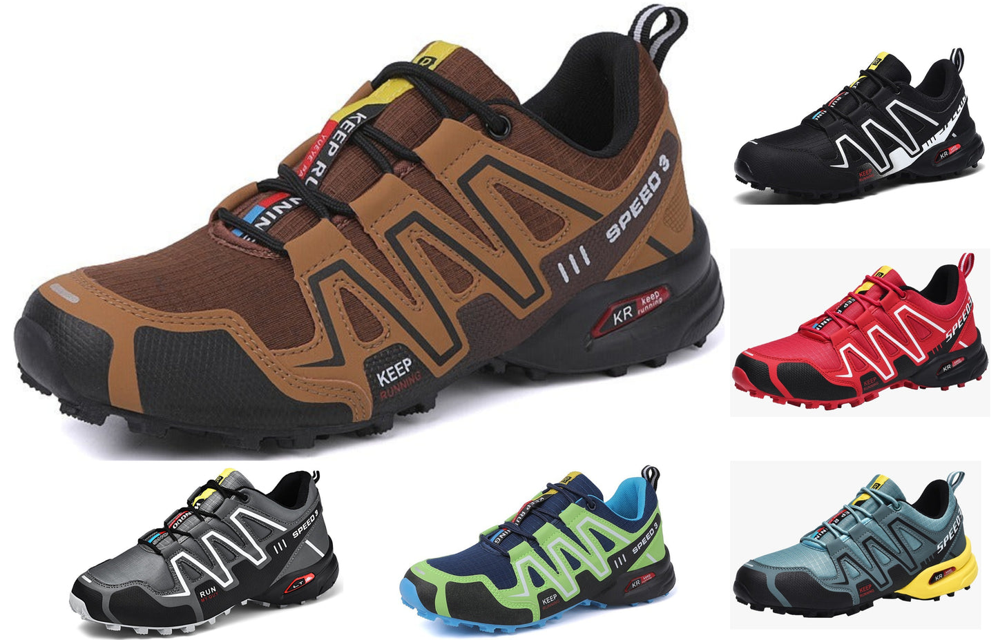 Men's Solo Training Shoes Outdoor Hiking Trainers Gym Sports Shoes Running Sneaker | 9-1