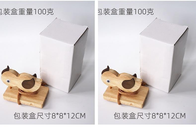 Wooden Handmade Woodpecker Doorbell Self-Adhesive Vintage Bird Door Knocker for Front & Room Doors |