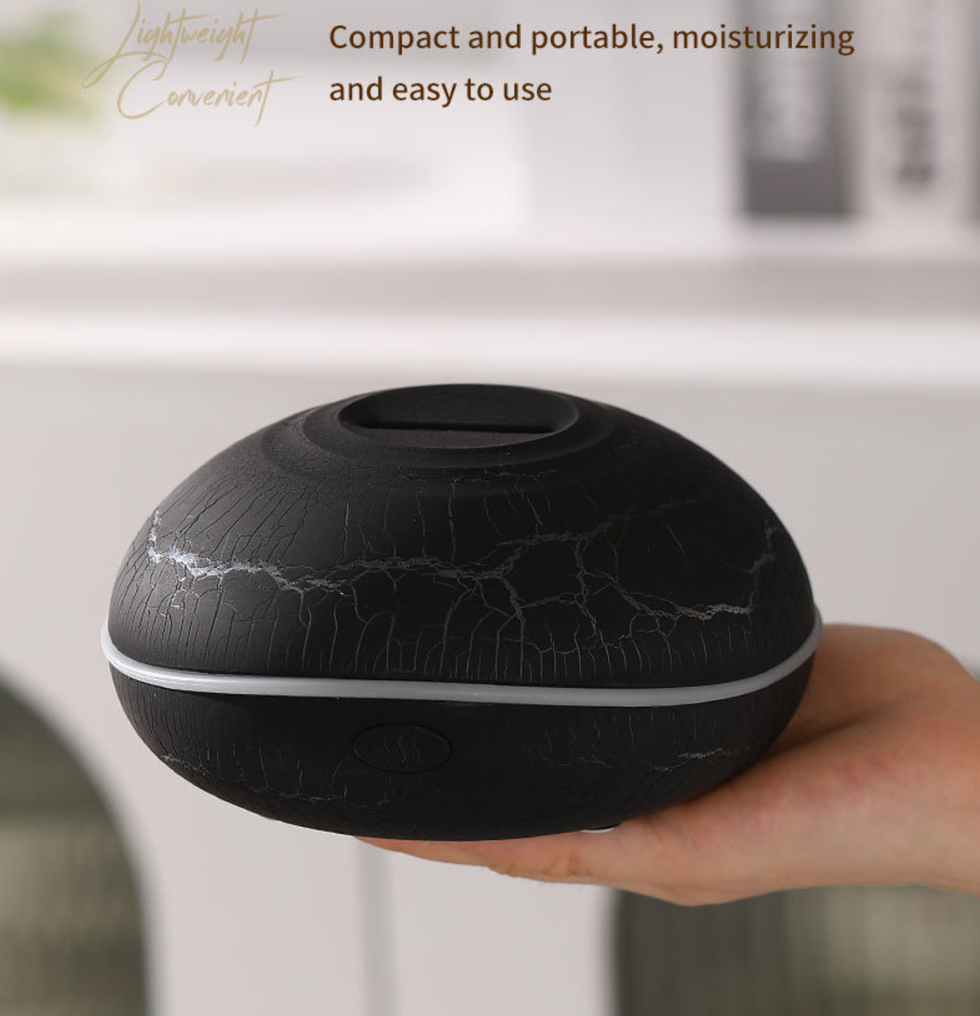 Realistic Flame Effect Aromatherapy Diffuser – 7-Color LED Humidifier USB Powered for Home, Office & Bedroom | SD13