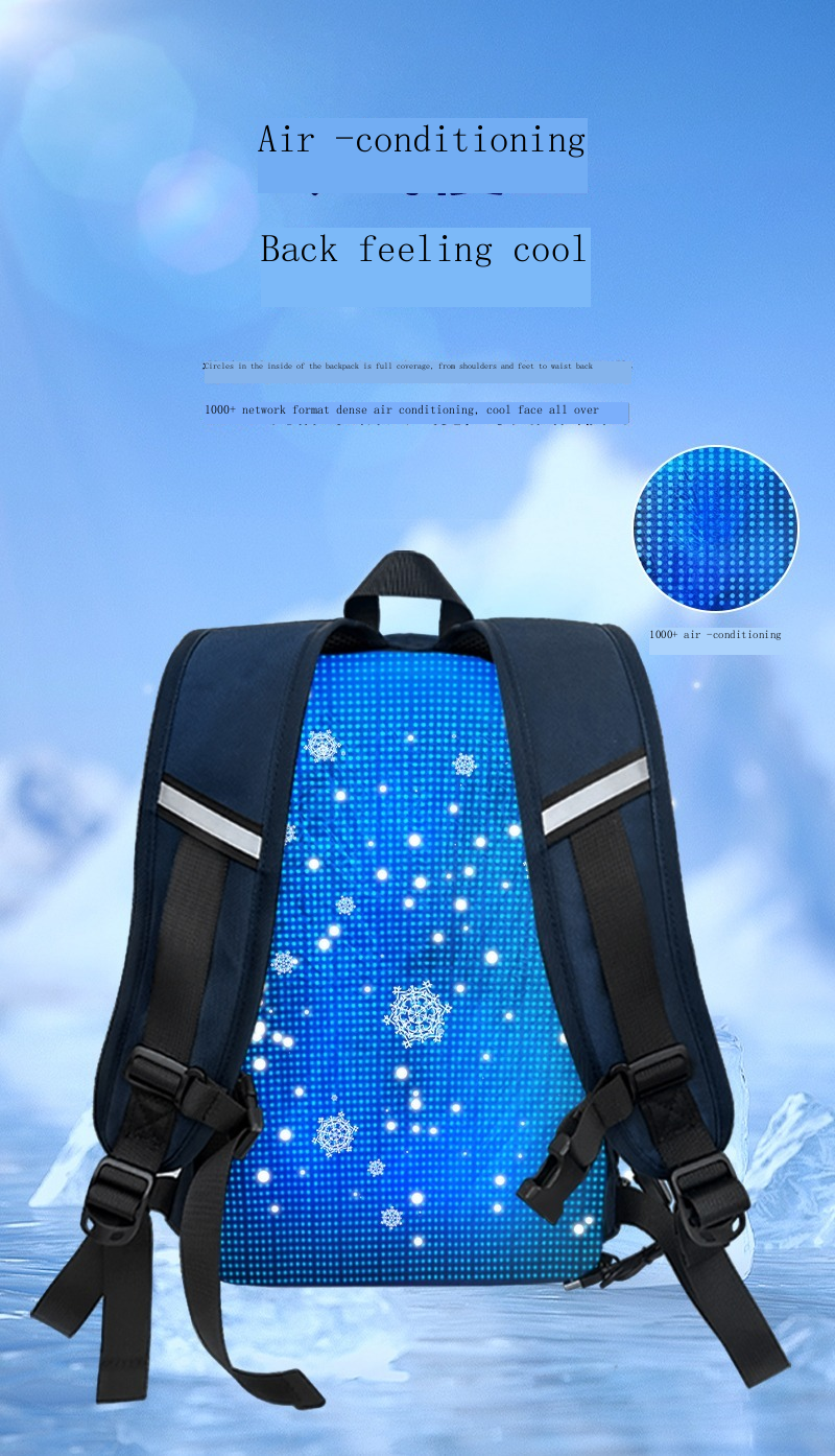 SenmiCool 30L Outdoor Summer AC Backpack With Semiconductor Mini Air Conditioner Fan For Hiking , Muslim Pilgrimage Hajj Umrah travel & Mountaineering Bag