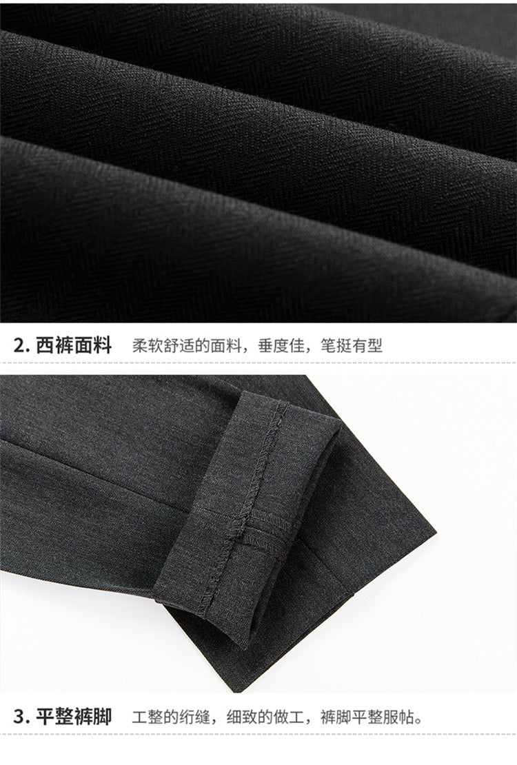 3 Piece Men’s Leisure Suit British Slim Stripe Double-Breasted Groom Wedding Dress Suits | DYQ06