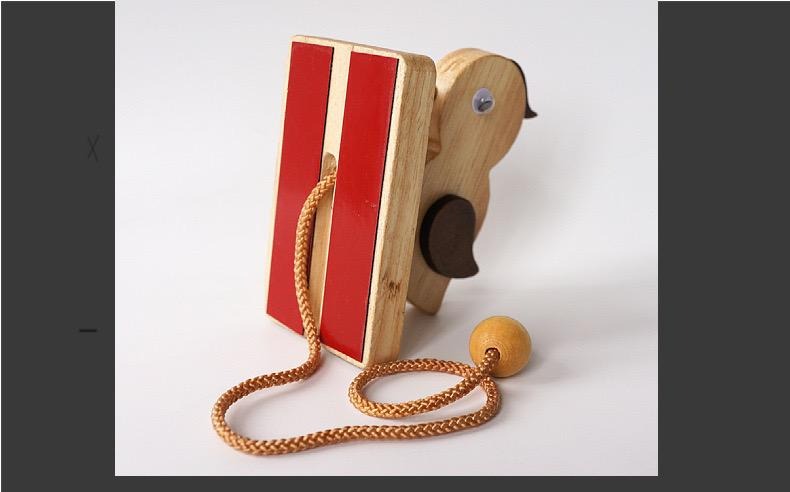 Wooden Handmade Woodpecker Doorbell Self-Adhesive Vintage Bird Door Knocker for Front & Room Doors |