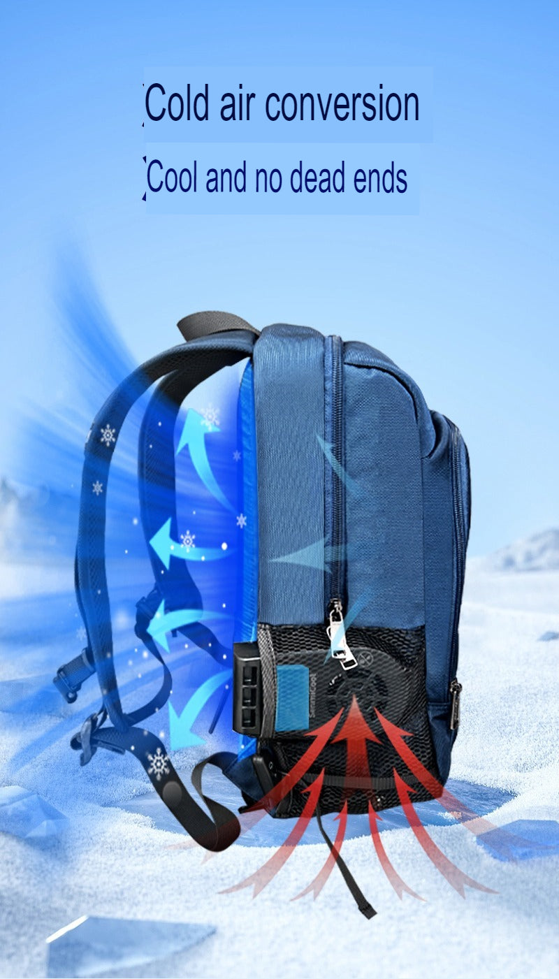 SenmiCool 30L Outdoor Summer AC Backpack With Semiconductor Mini Air Conditioner Fan For Hiking , Muslim Pilgrimage Hajj Umrah travel & Mountaineering Bag