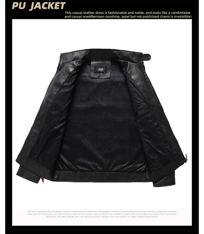 Giacca da uomo in pelle scamosciata morbida spazzolata PU, moda, multi-ricamata, giacca da marea, blazer | 8809