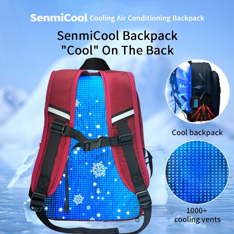SenmiCool 30L Outdoor Summer AC Backpack With Semiconductor Mini Air Conditioner Fan For Hiking , Muslim Pilgrimage Hajj Umrah travel & Mountaineering Bag