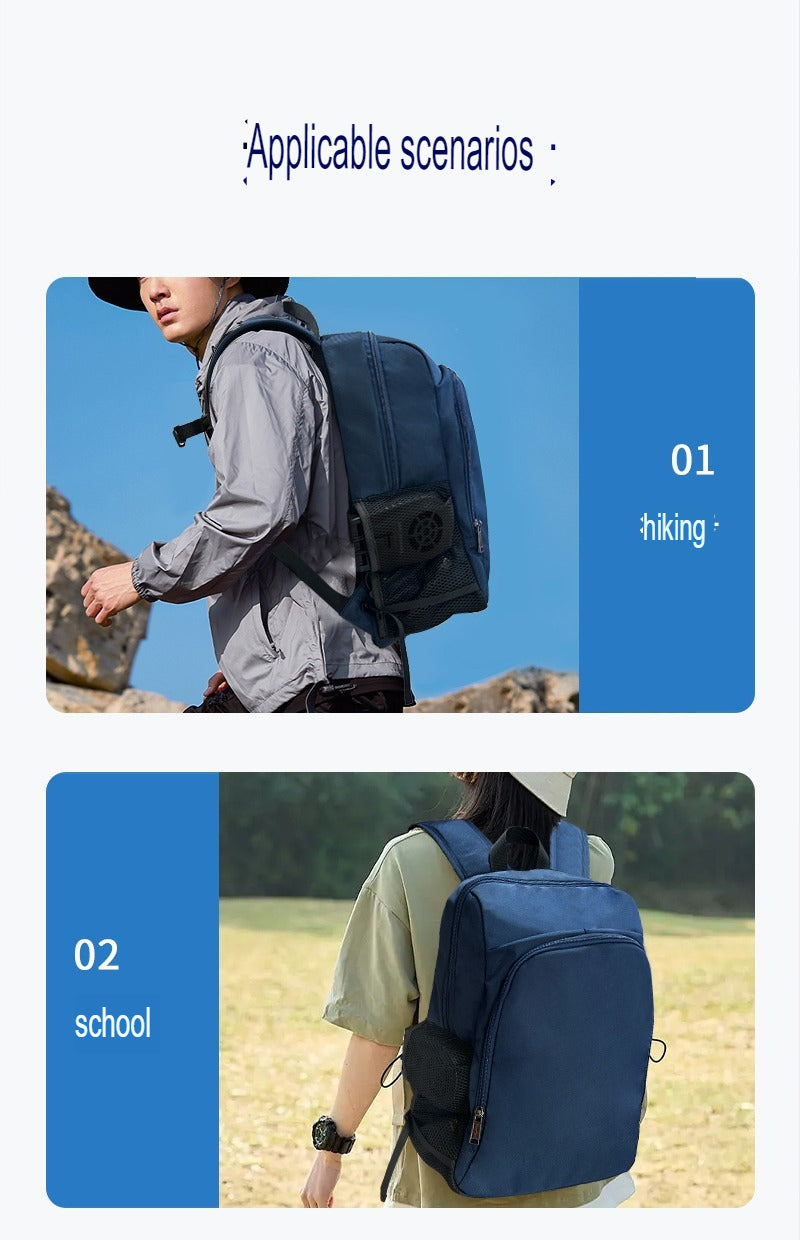 SenmiCool 30L Outdoor Summer AC Backpack With Semiconductor Mini Air Conditioner Fan For Hiking , Muslim Pilgrimage Hajj Umrah travel & Mountaineering Bag