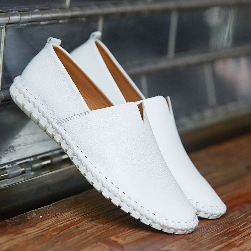 Men's Handmade Gommino Penny Loafers – Lightweight Leather Driving Shoes | Casual Slip-On Flats | 955