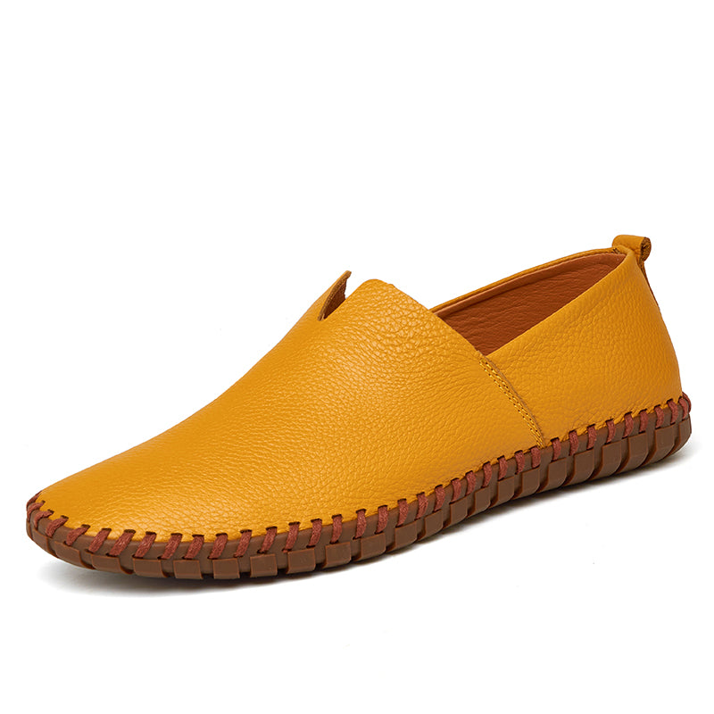 Men's Handmade Gommino Penny Loafers – Lightweight Leather Driving Shoes | Casual Slip-On Flats | 955