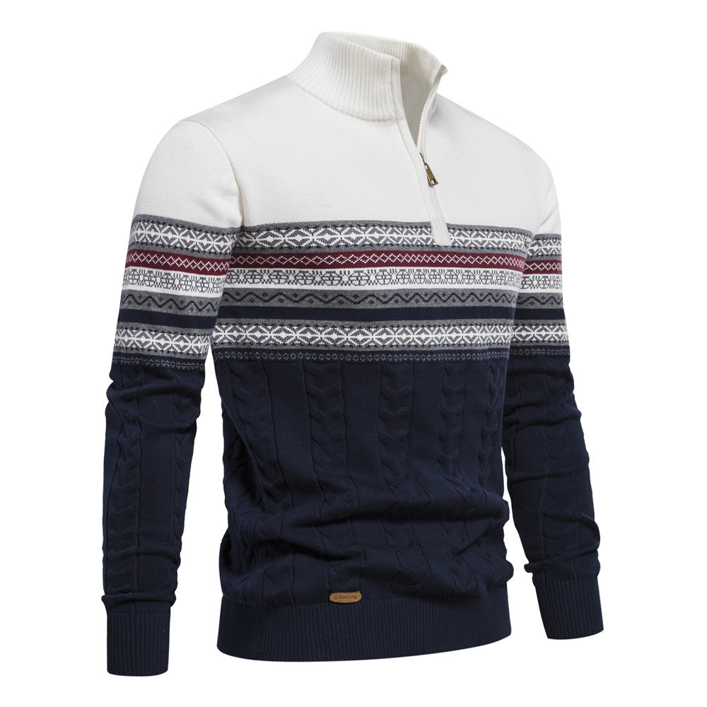 Maglioni invernali caldi in cotone da uomo con motivi etnici, maglione casual | M316