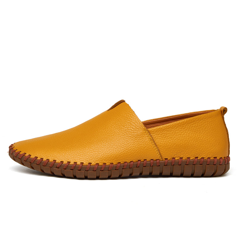 Men's Handmade Gommino Penny Loafers – Lightweight Leather Driving Shoes | Casual Slip-On Flats | 955