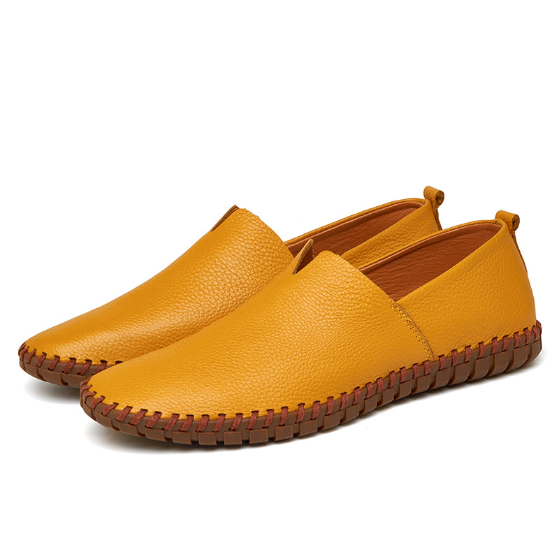 Men's Handmade Gommino Penny Loafers – Lightweight Leather Driving Shoes | Casual Slip-On Flats | 955