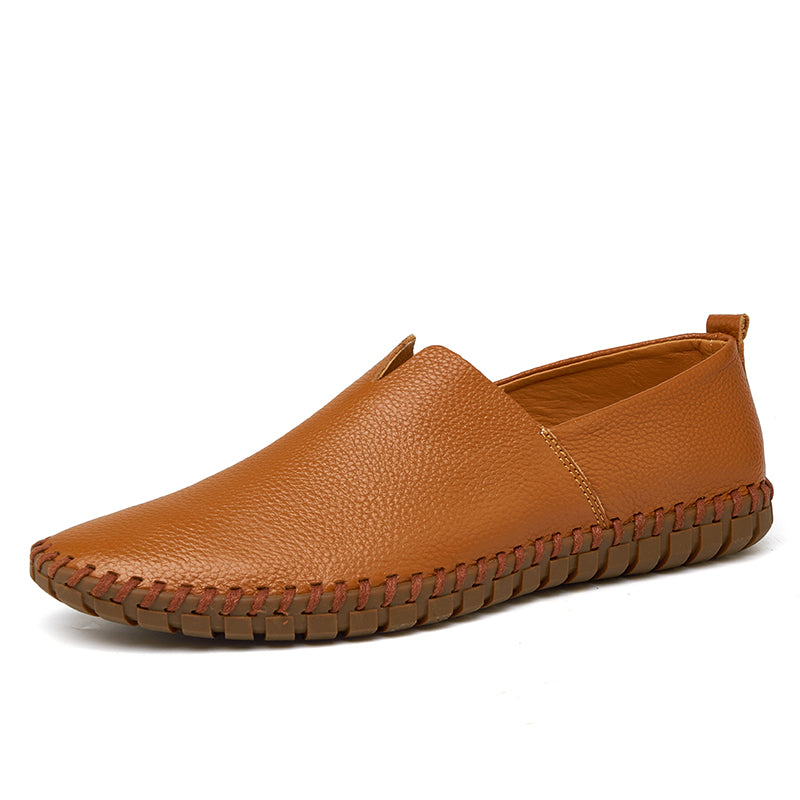 Men's Handmade Gommino Penny Loafers – Lightweight Leather Driving Shoes | Casual Slip-On Flats | 955