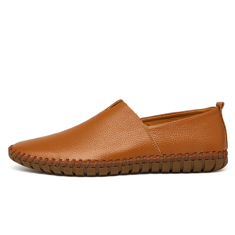 Men's Handmade Gommino Penny Loafers – Lightweight Leather Driving Shoes | Casual Slip-On Flats | 955