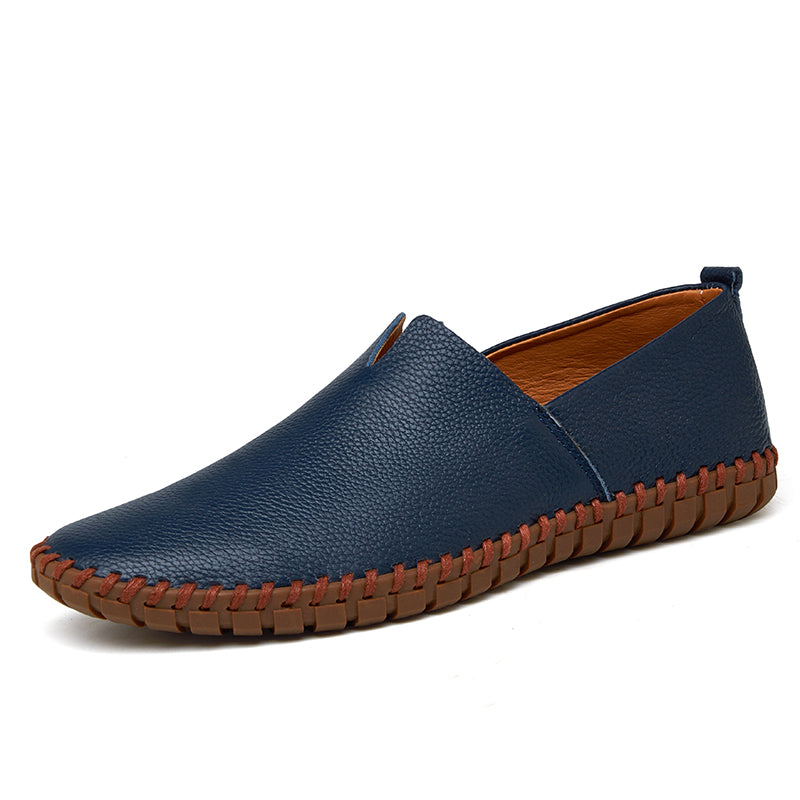 Men's Handmade Gommino Penny Loafers – Lightweight Leather Driving Shoes | Casual Slip-On Flats | 955