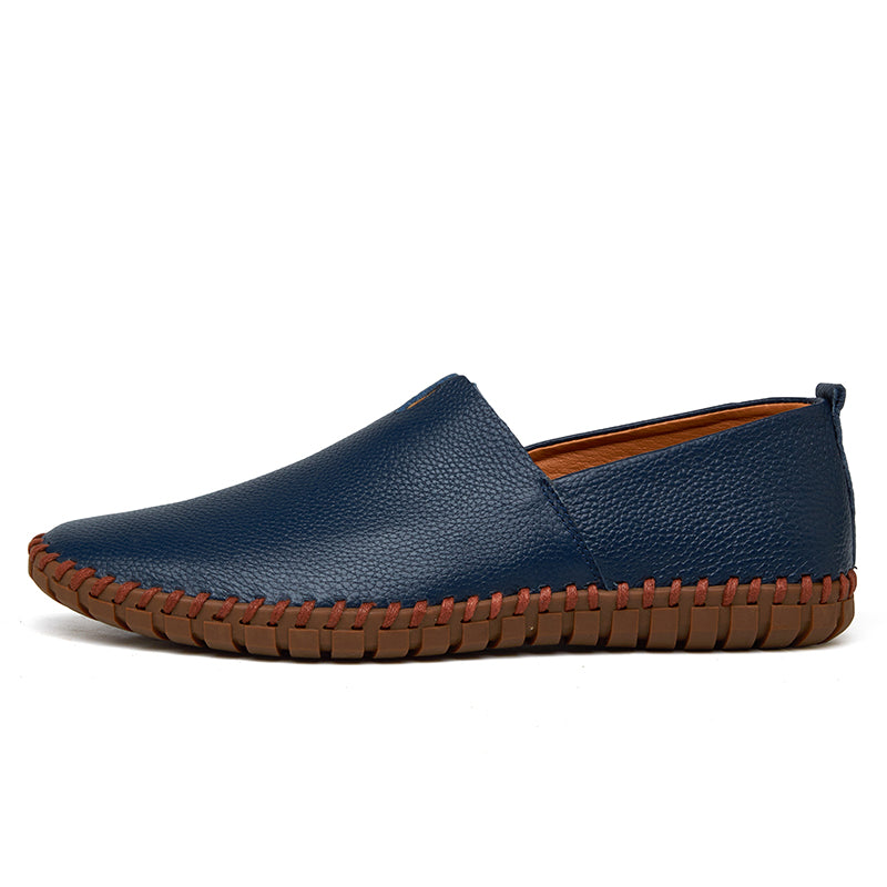 Men's Handmade Gommino Penny Loafers – Lightweight Leather Driving Shoes | Casual Slip-On Flats | 955