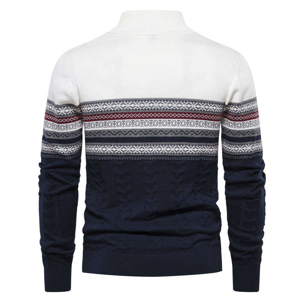 Maglioni invernali caldi in cotone da uomo con motivi etnici, maglione casual | M316