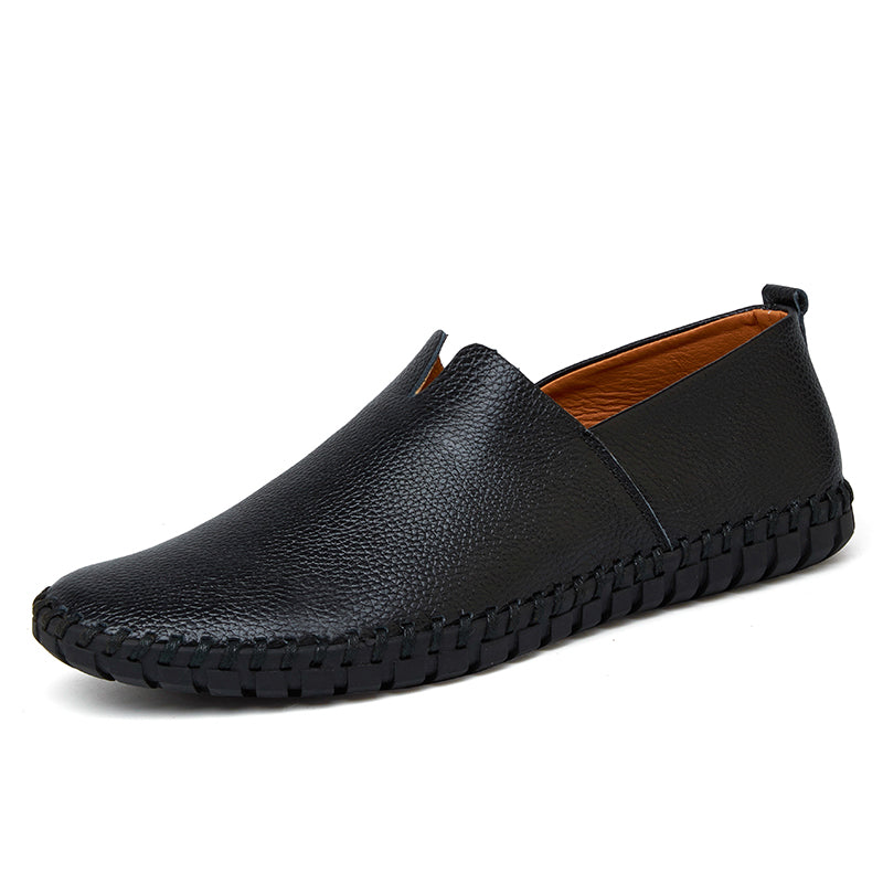 Men's Handmade Gommino Penny Loafers – Lightweight Leather Driving Shoes | Casual Slip-On Flats | 955