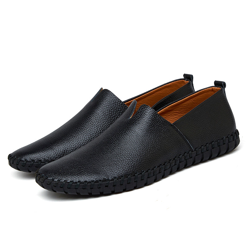 Men's Handmade Gommino Penny Loafers – Lightweight Leather Driving Shoes | Casual Slip-On Flats | 955