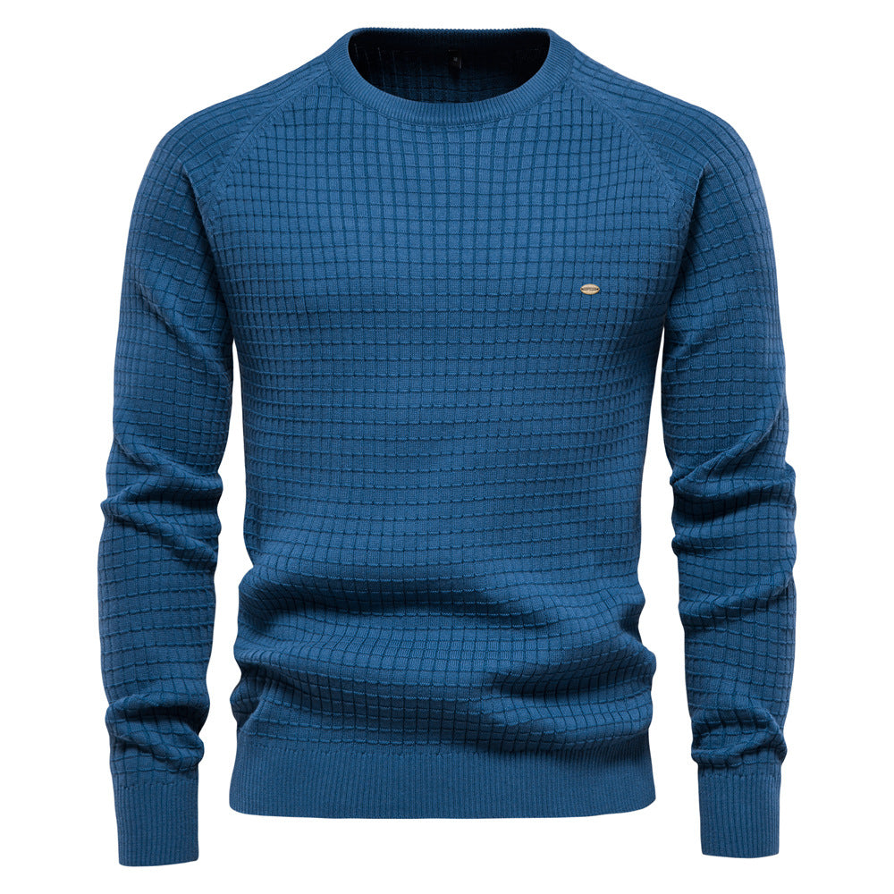 Maglione da uomo casual pullover tinta unita manica lunga slim fit maglia maglione | SW68