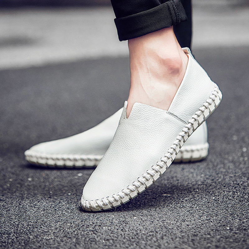 Men's Handmade Gommino Penny Loafers – Lightweight Leather Driving Shoes | Casual Slip-On Flats | 955