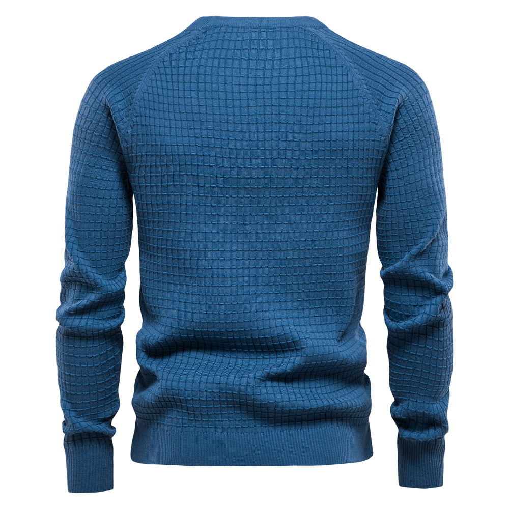 Maglione da uomo casual pullover tinta unita manica lunga slim fit maglia maglione | SW68