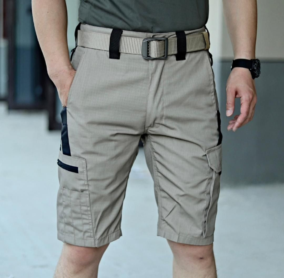 Men's Cargo Workwear Shorts With Multi-pocket For Outdoor Running Training Hiking Shorts Waterproof Tactical Pants | RSP01