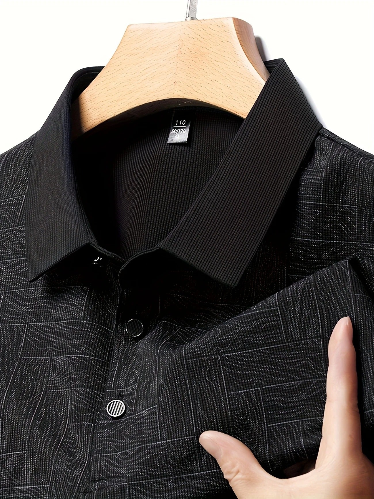 Men's Lightweight Summer Golf Shirt Casual Button-Up Short Sleeve Shirt | Q135