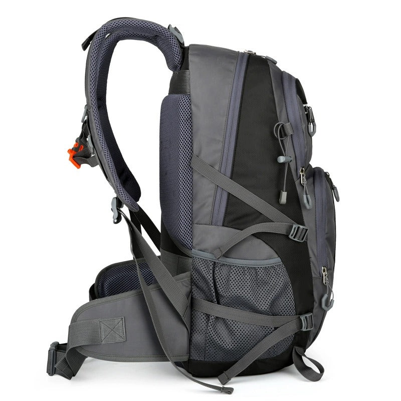 50L Waterproof Hiking Backpack – Large Capacity Outdoor Travel Rucksack with Breathable Design & Reflective Safety Strips | 2205