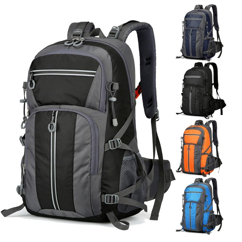 50L Waterproof Hiking Backpack – Large Capacity Outdoor Travel Rucksack with Breathable Design & Reflective Safety Strips | 2205