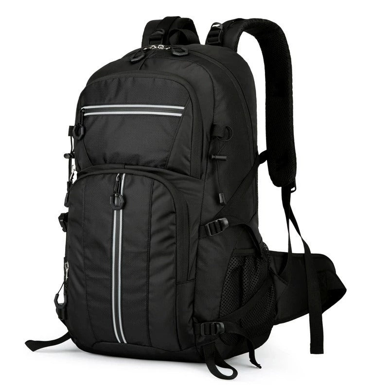 50L Waterproof Hiking Backpack – Large Capacity Outdoor Travel Rucksack with Breathable Design & Reflective Safety Strips | 2205