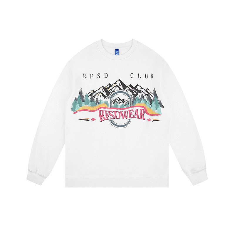 Felpa casual vintage oversize da uomo | SHW346