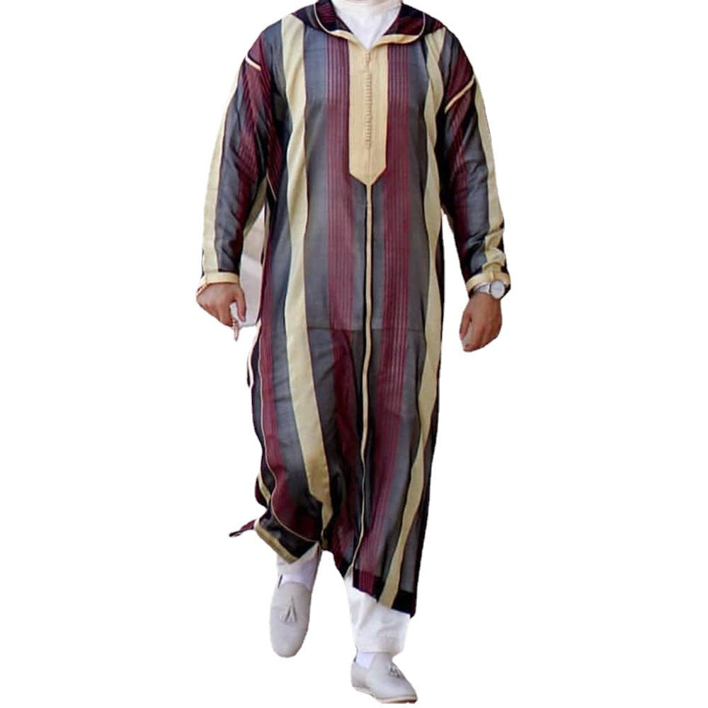 Middle-Aged Men's Casual Shirt Loose Fit Lapel Design Solid & Striped Options | 1133948