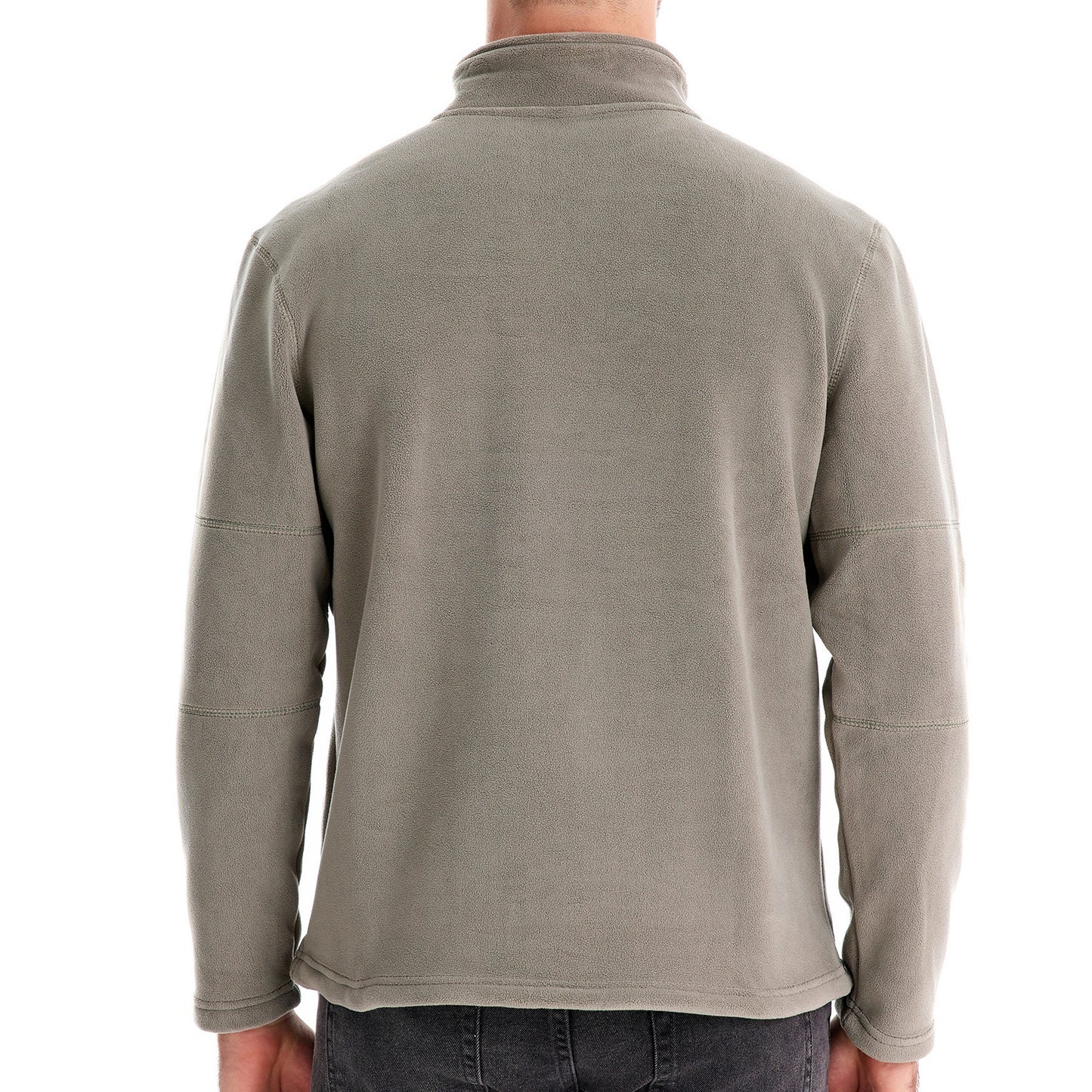 Men’s Fleece Pullover Sweatshirts | Autumn-Winter 2025 Europe Fashion | Half-Zip Stand Collar Tops | HD08