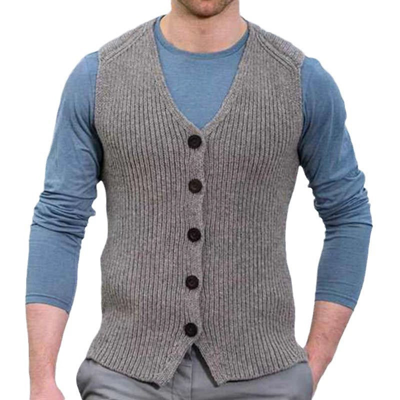 Stylish Men’s Woolen Knit Vest Slim Fit Wool Vest Perfect for Fall & Winter | SY0163