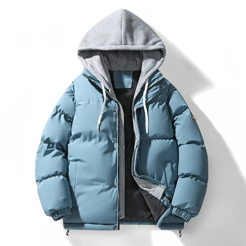 Veste d'hiver à manches longues en velours côtelé à capuche décontractée pour l'extérieur | 6677
