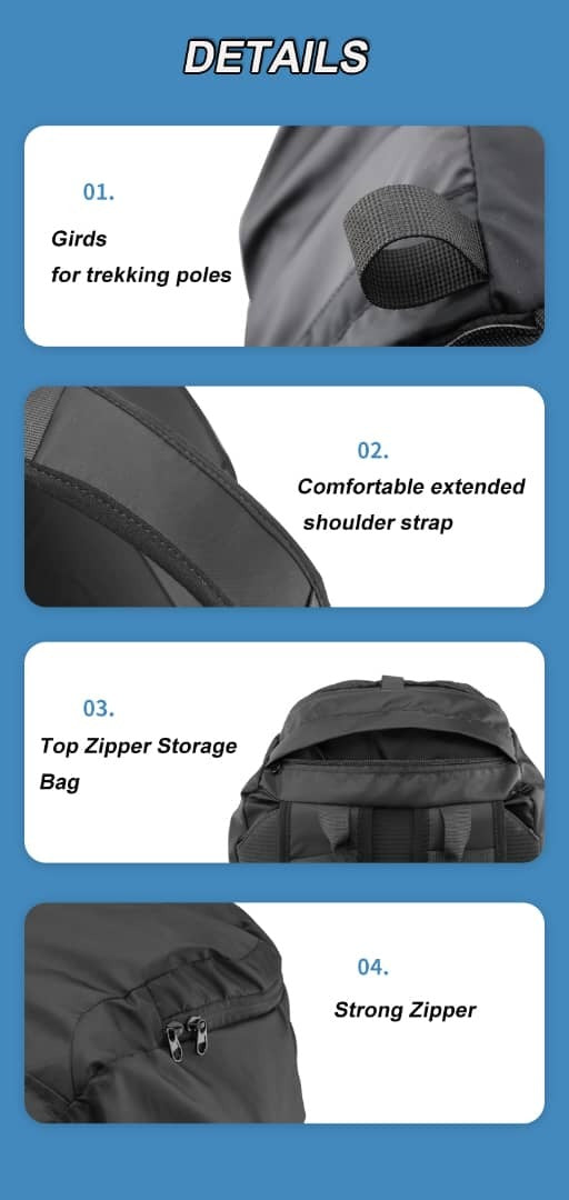 SenmiCool Outdoor Summer Backpack With Semiconductor Mini AC Fan For Hiking ,Hajj Umrah travel & Mountaineering Bag