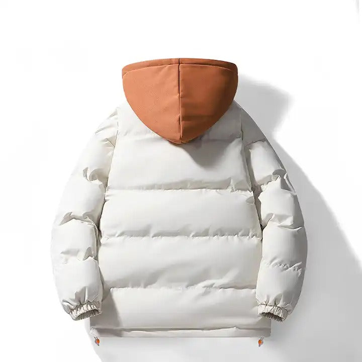 Veste d'hiver à manches longues en velours côtelé à capuche décontractée pour l'extérieur | 6677