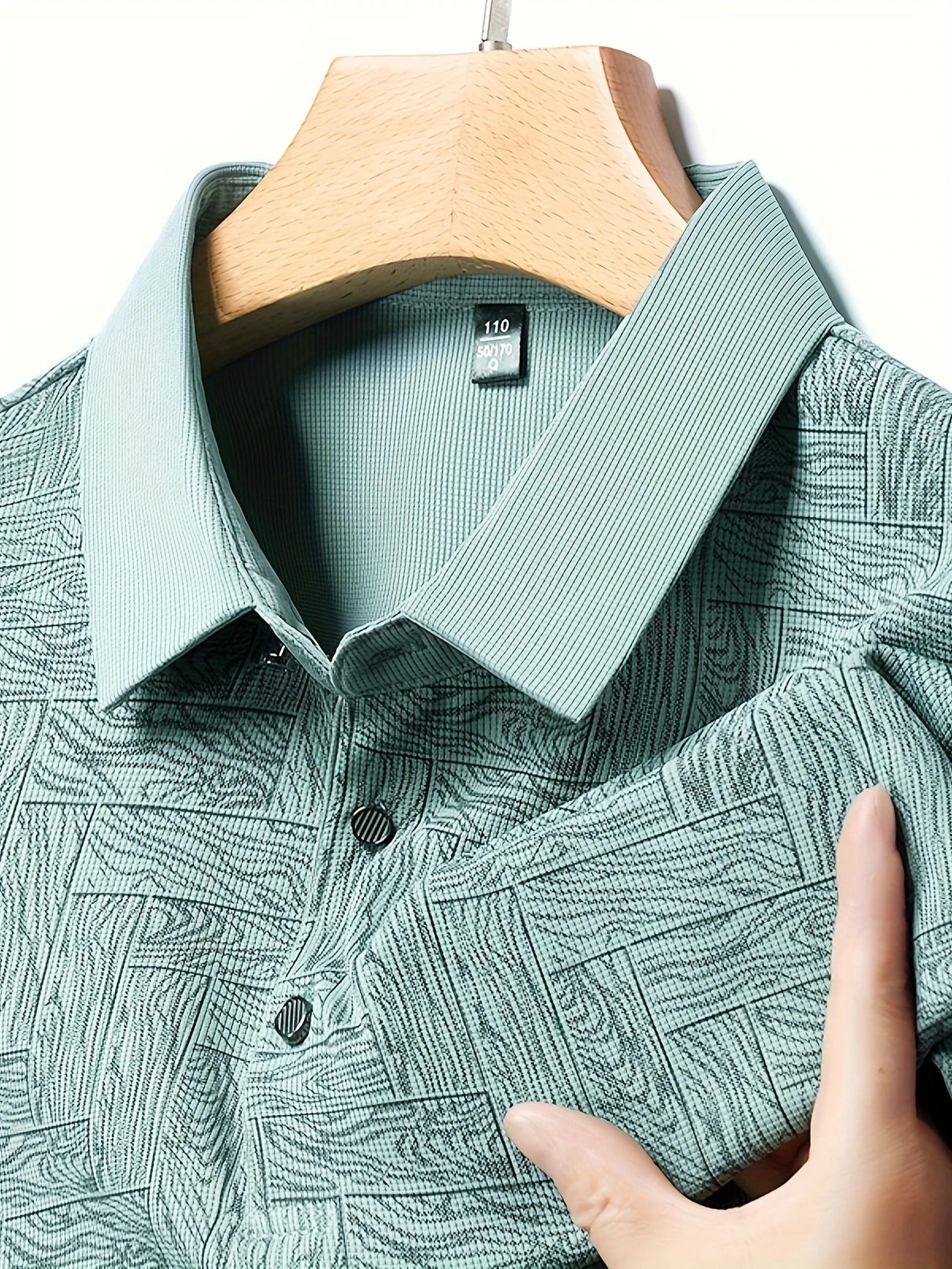 Men's Lightweight Summer Golf Shirt Casual Button-Up Short Sleeve Shirt | Q135
