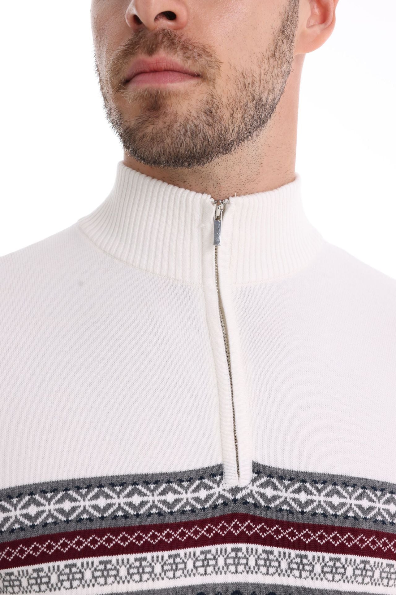 Maglioni invernali caldi in cotone da uomo con motivi etnici, maglione casual | M316