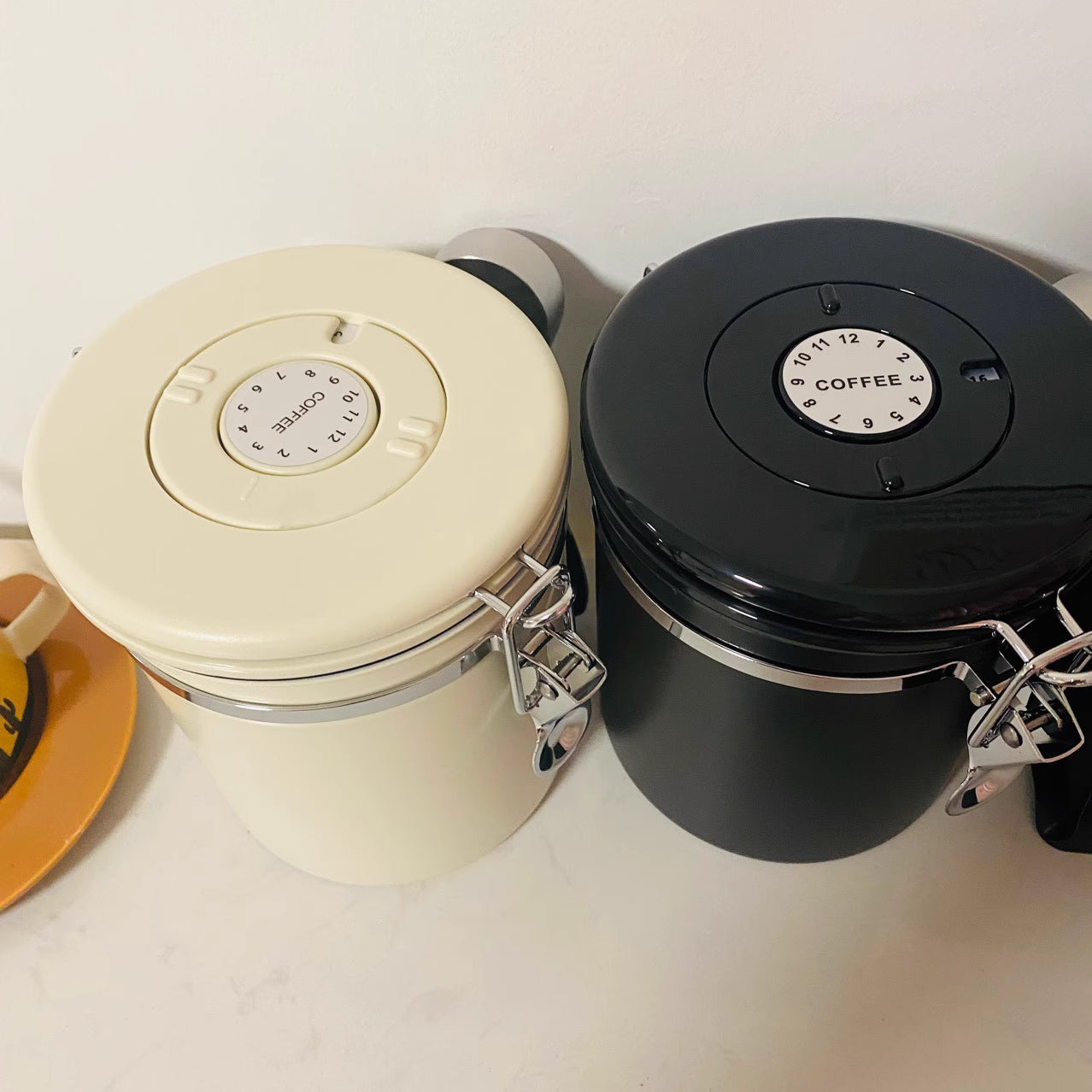 Stainless Steel Coffee Canister – Airtight Storage with CO₂ Valve & Date Tracker (1.5L / 1.8L) | NB-MFG
