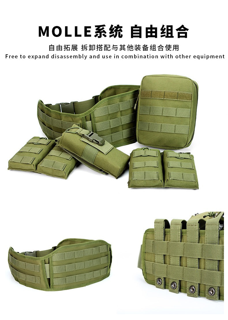 Outdoor Tactical Belt with Harness – Multi-Function Military Waist Pack | AKM-106