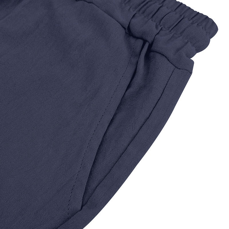 Men’s Breathable Linen Polo Set – Cool & Comfortable Shirt & Shorts Outfit Set | BKCS-20