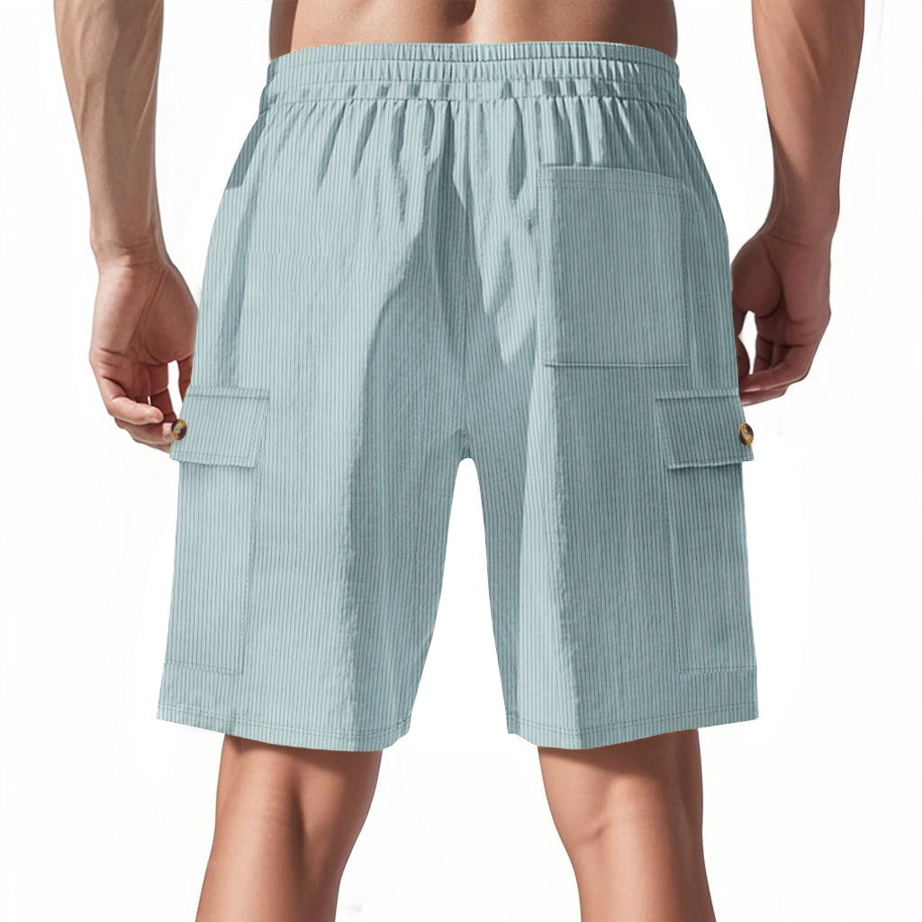 Men's Corduroy-Texture Cargo Shorts - Summer Relaxed Fit Utility Shorts | CFT-1