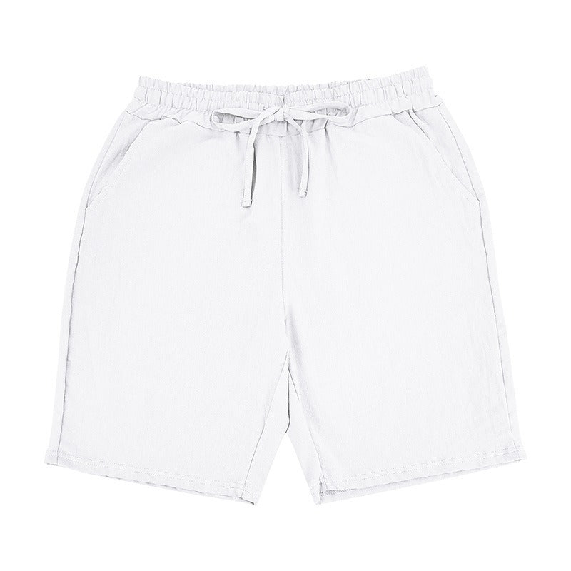 Men’s Summer Linen Hooded Shirt & Shorts Set Lightweight Casual Beachwear Set | CW15