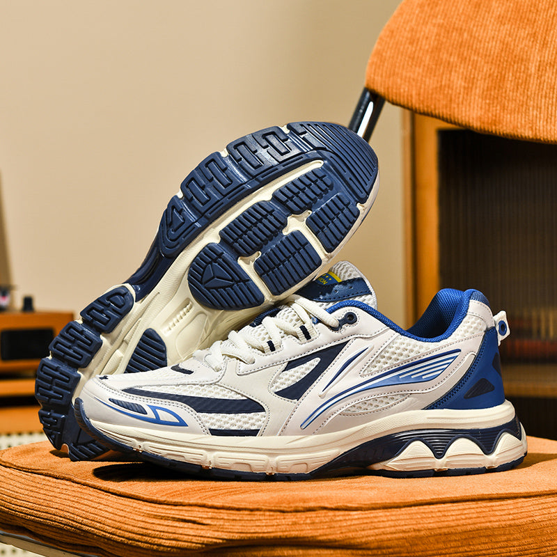 Men’s Retro Sport Sneakers – Lightweight Breathable Trainers with Cushioned Sole | A98