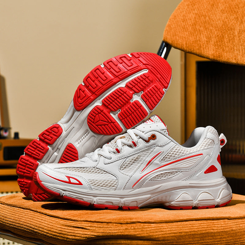 Men’s Retro Sport Sneakers – Lightweight Breathable Trainers with Cushioned Sole | A98