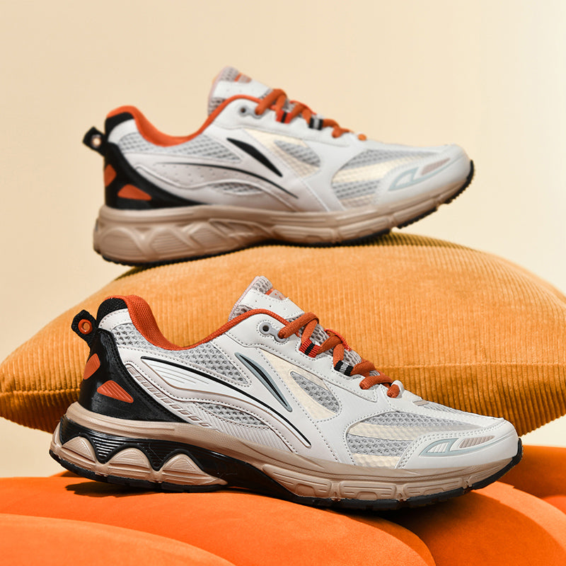 Men’s Retro Sport Sneakers – Lightweight Breathable Trainers with Cushioned Sole | A98