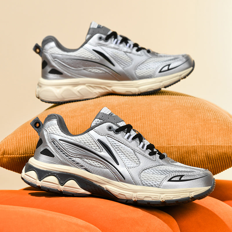 Men’s Retro Sport Sneakers – Lightweight Breathable Trainers with Cushioned Sole | A98