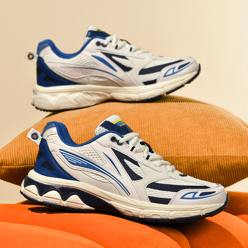 Men’s Retro Sport Sneakers – Lightweight Breathable Trainers with Cushioned Sole | A98